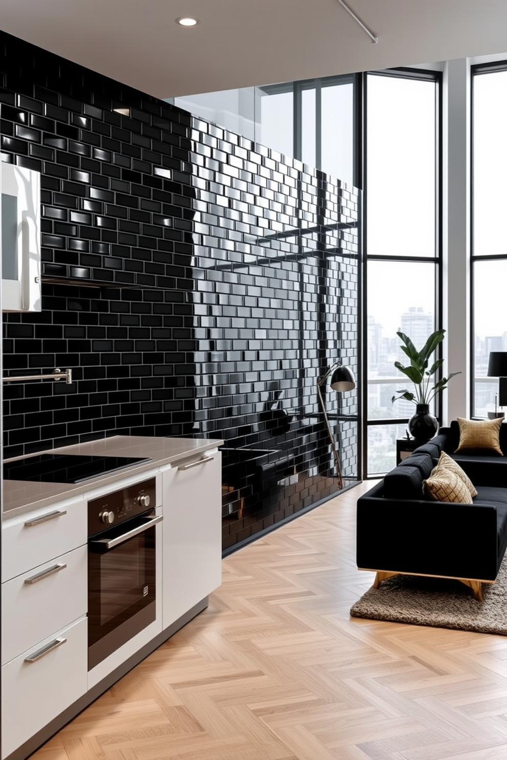 Black Apartment Design Ideas 16