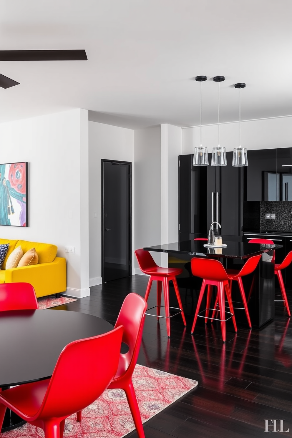 Black Apartment Design Ideas 22