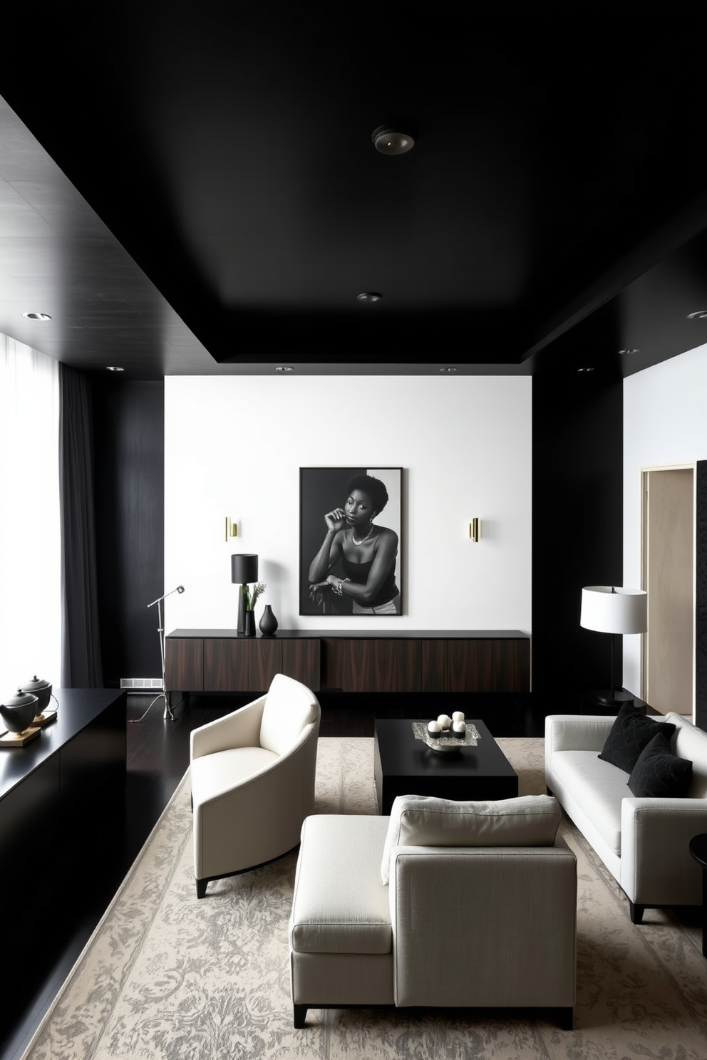 Black Apartment Design Ideas 23