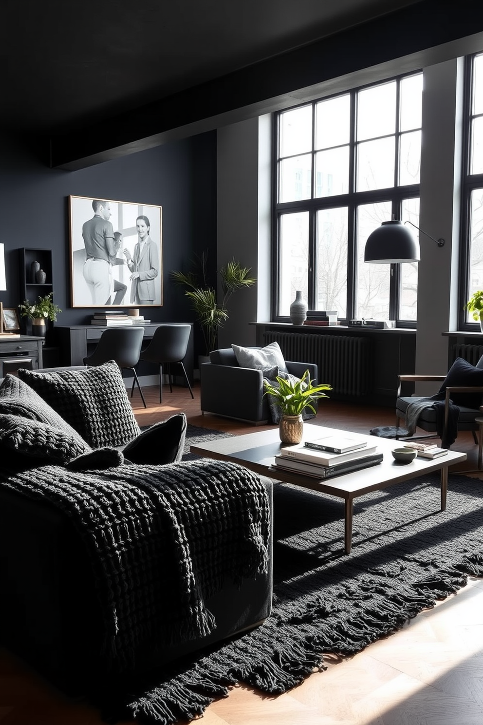 Black Apartment Design Ideas 26