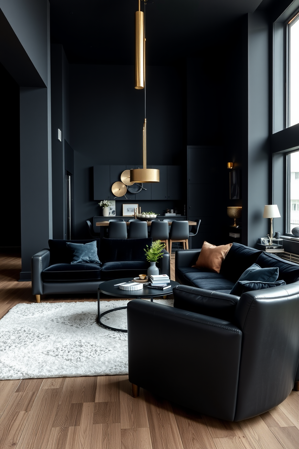 Black Apartment Design Ideas 6