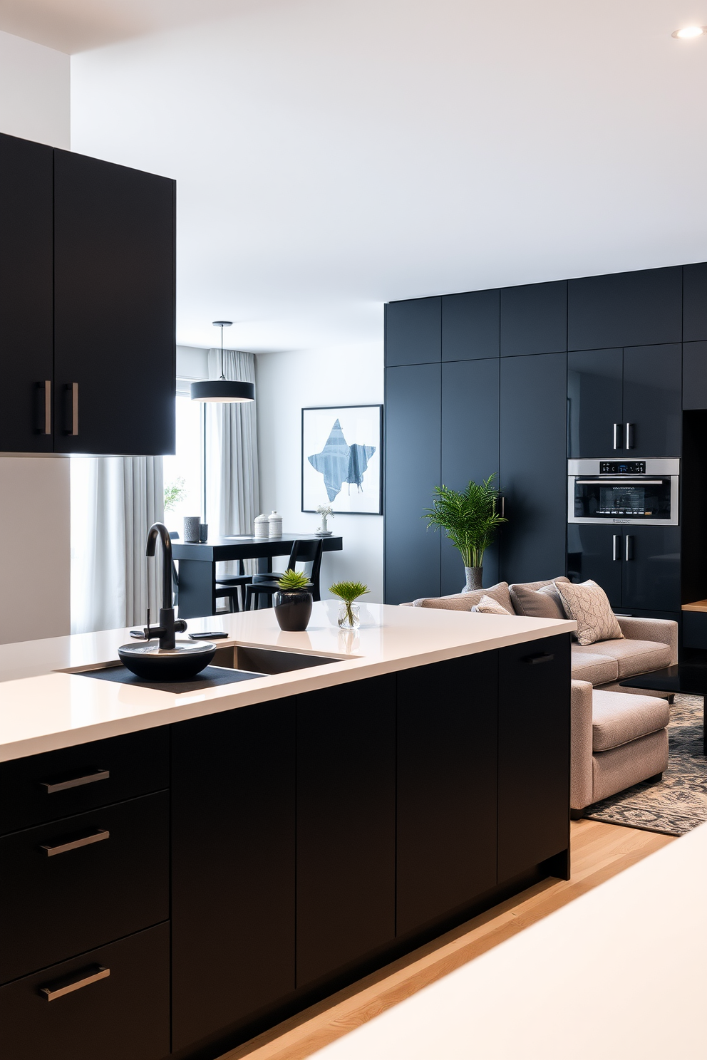 Black Apartment Design Ideas 8