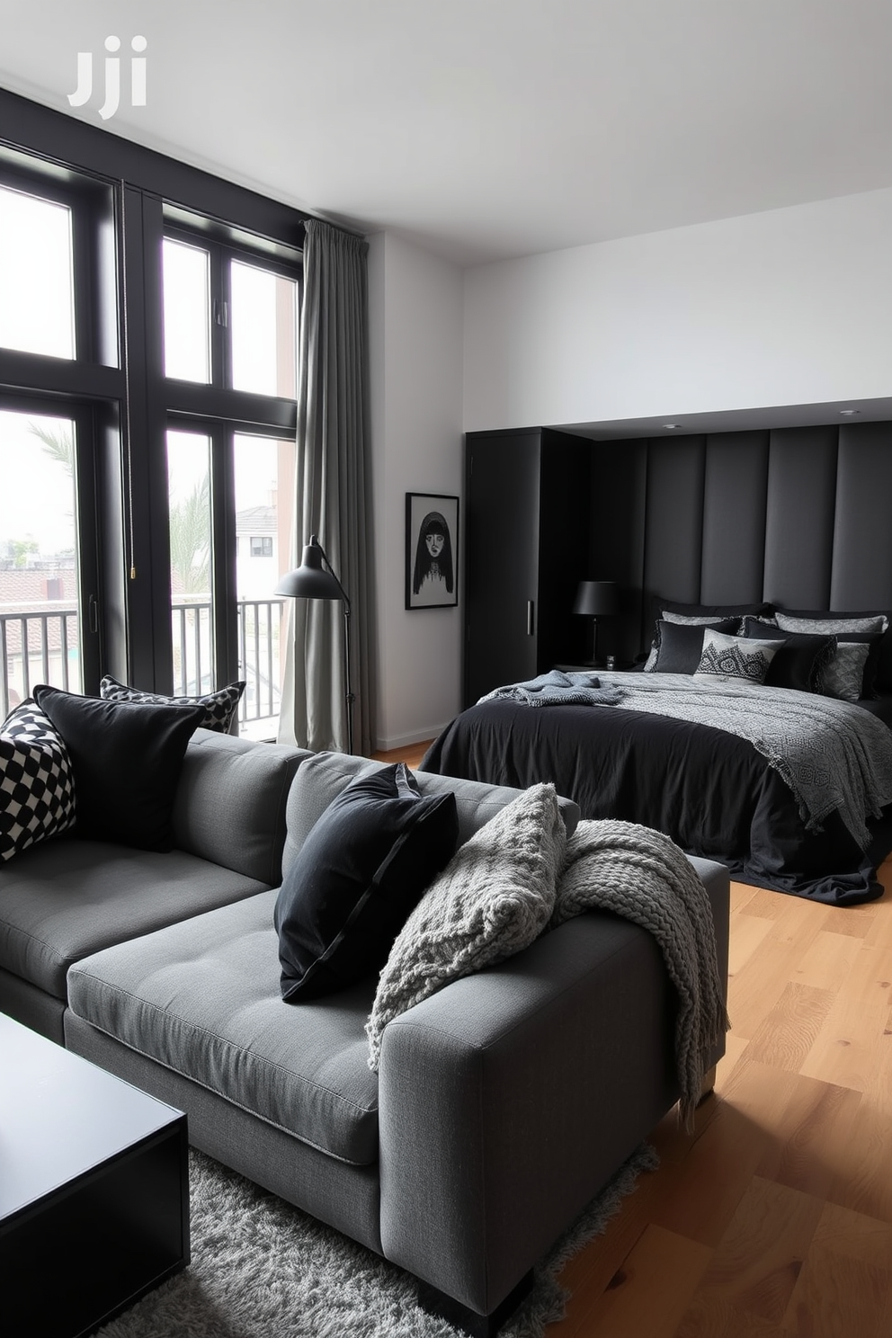 Black Apartment Design Ideas 9