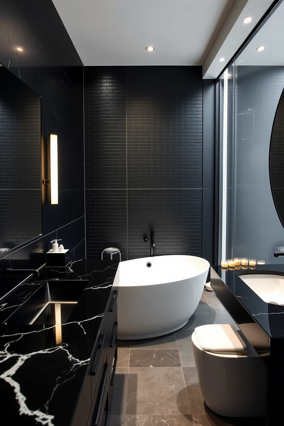 Black Bathroom Design Ideas 11