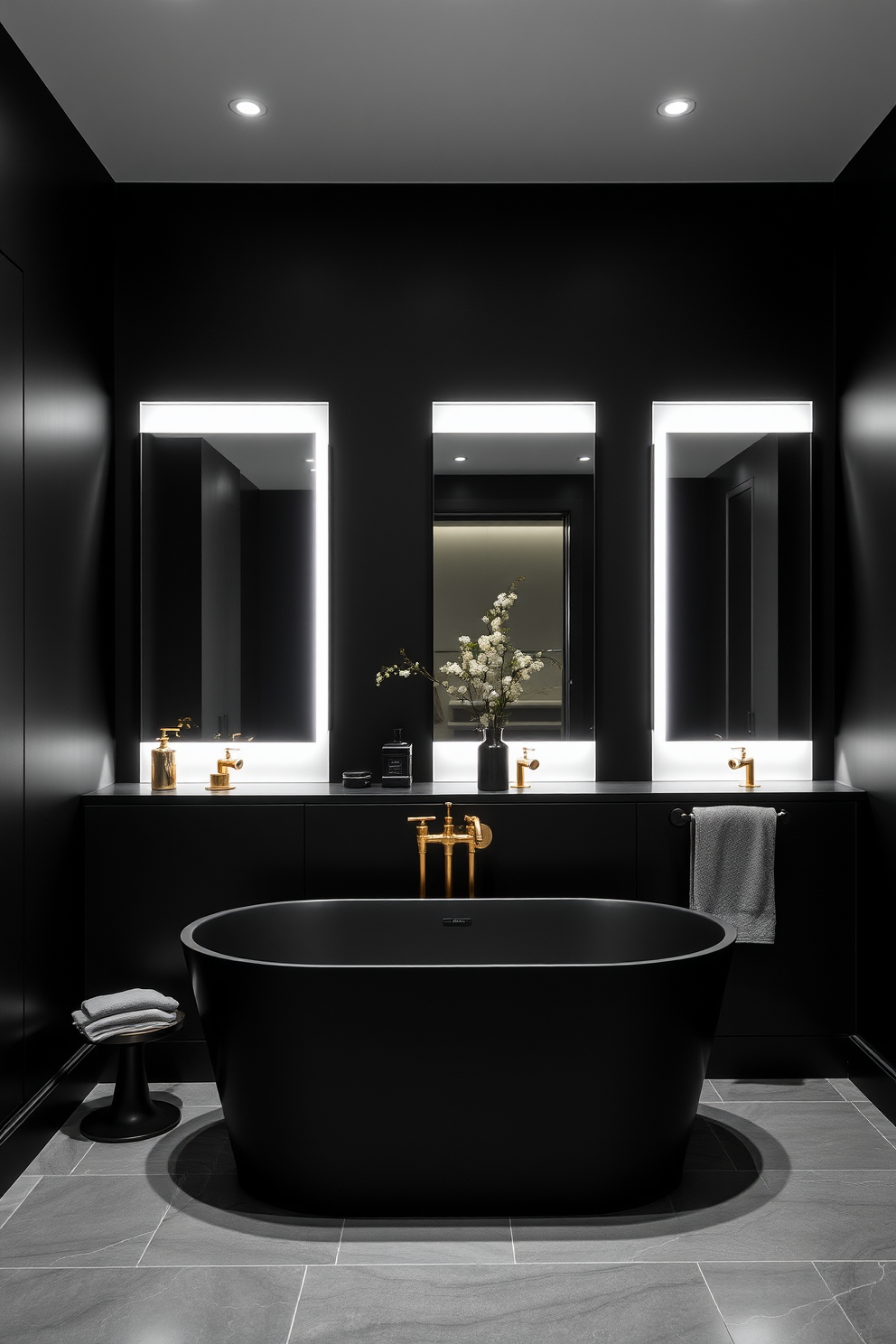 Black Bathroom Design Ideas 12