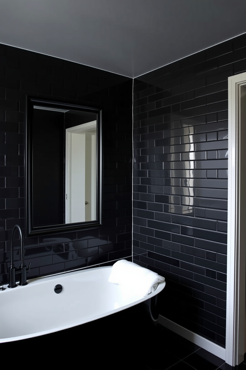 Black Bathroom Design Ideas 14