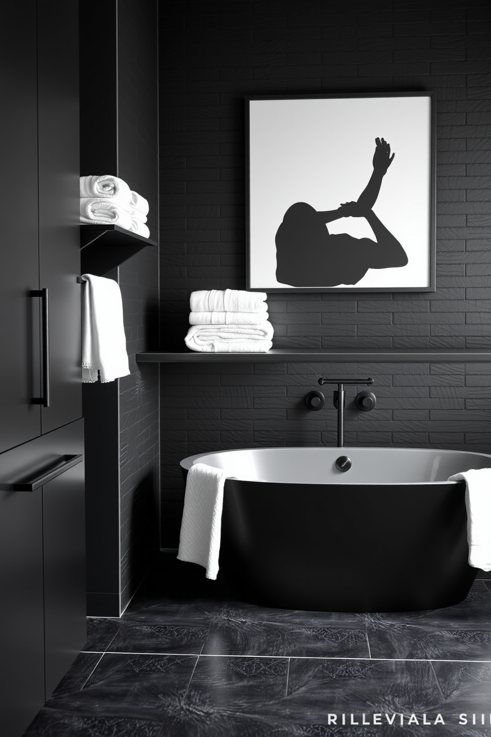 Black Bathroom Design Ideas 15