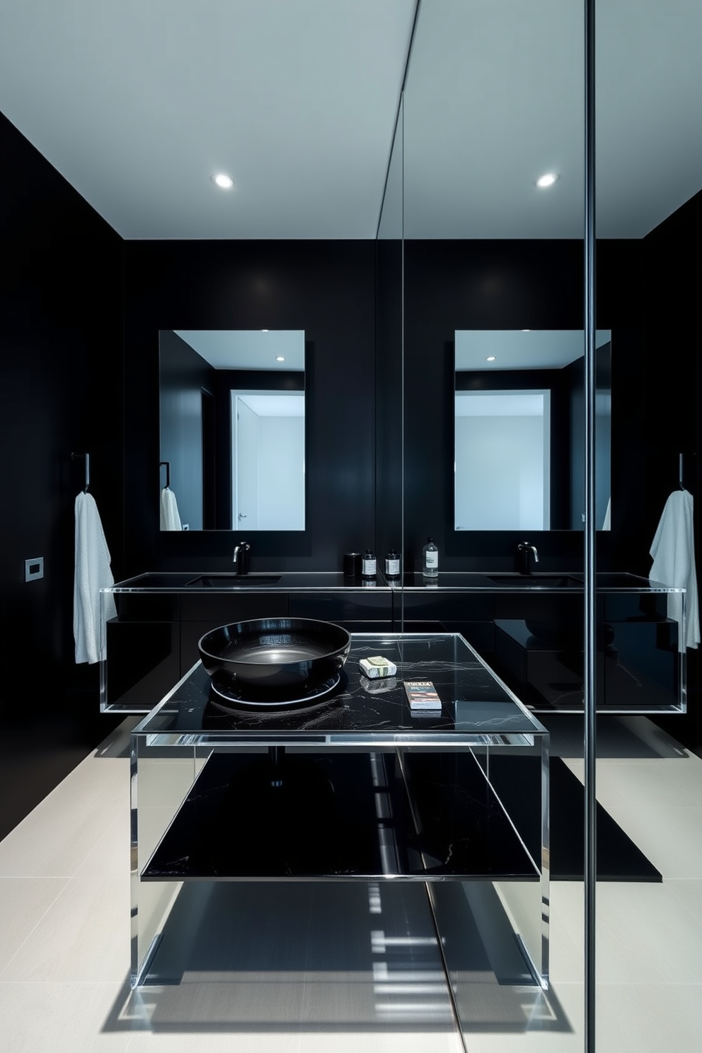 Black Bathroom Design Ideas 17