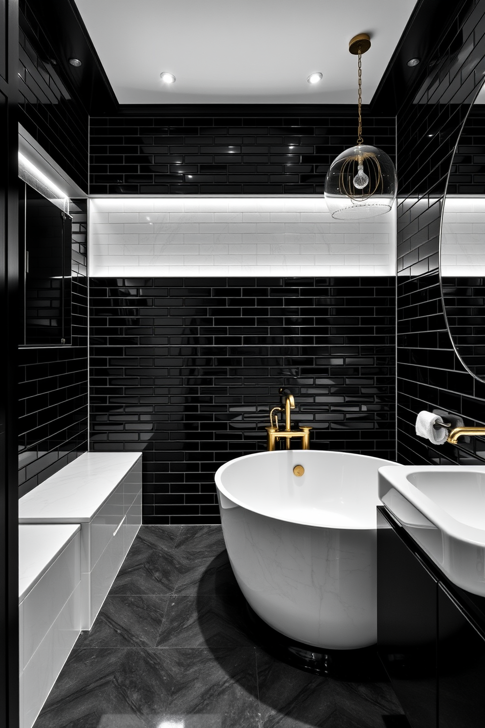 Black Bathroom Design Ideas 18