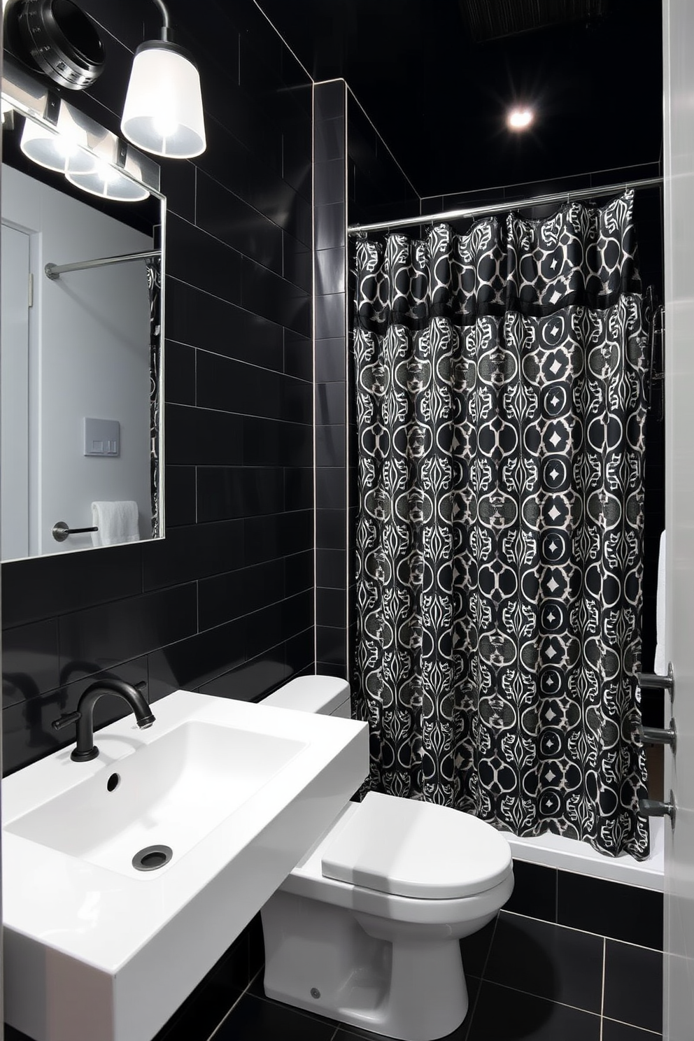 Black Bathroom Design Ideas 19