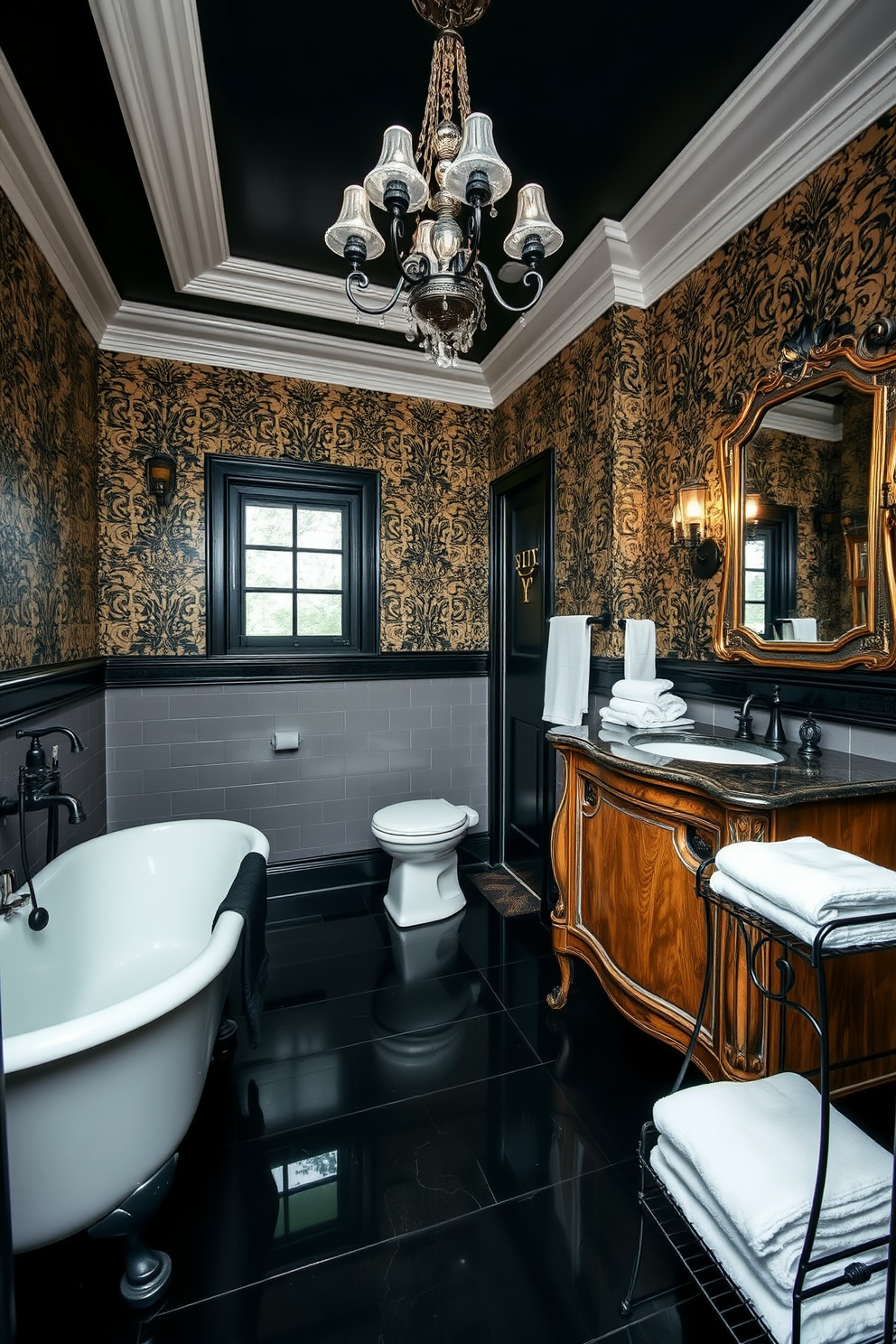 Black Bathroom Design Ideas 21