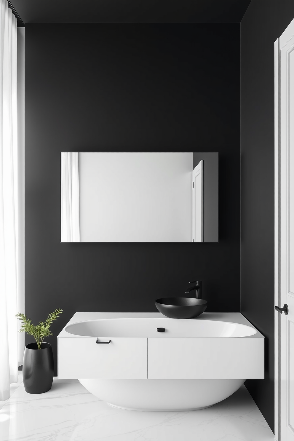 Black Bathroom Design Ideas 23