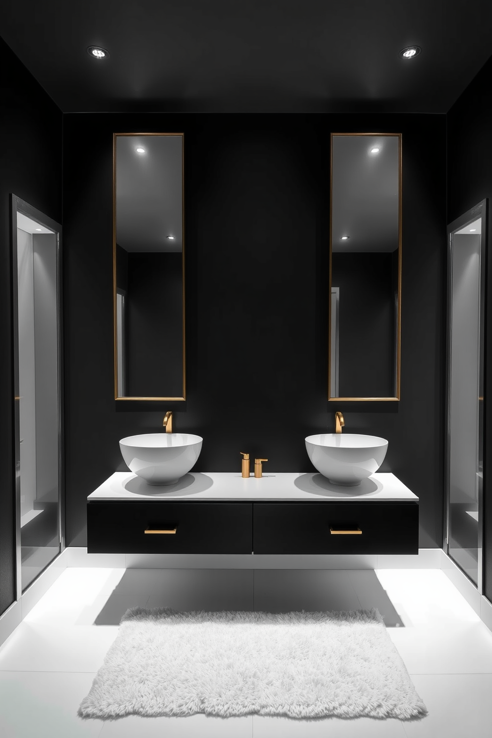 Black Bathroom Design Ideas 24