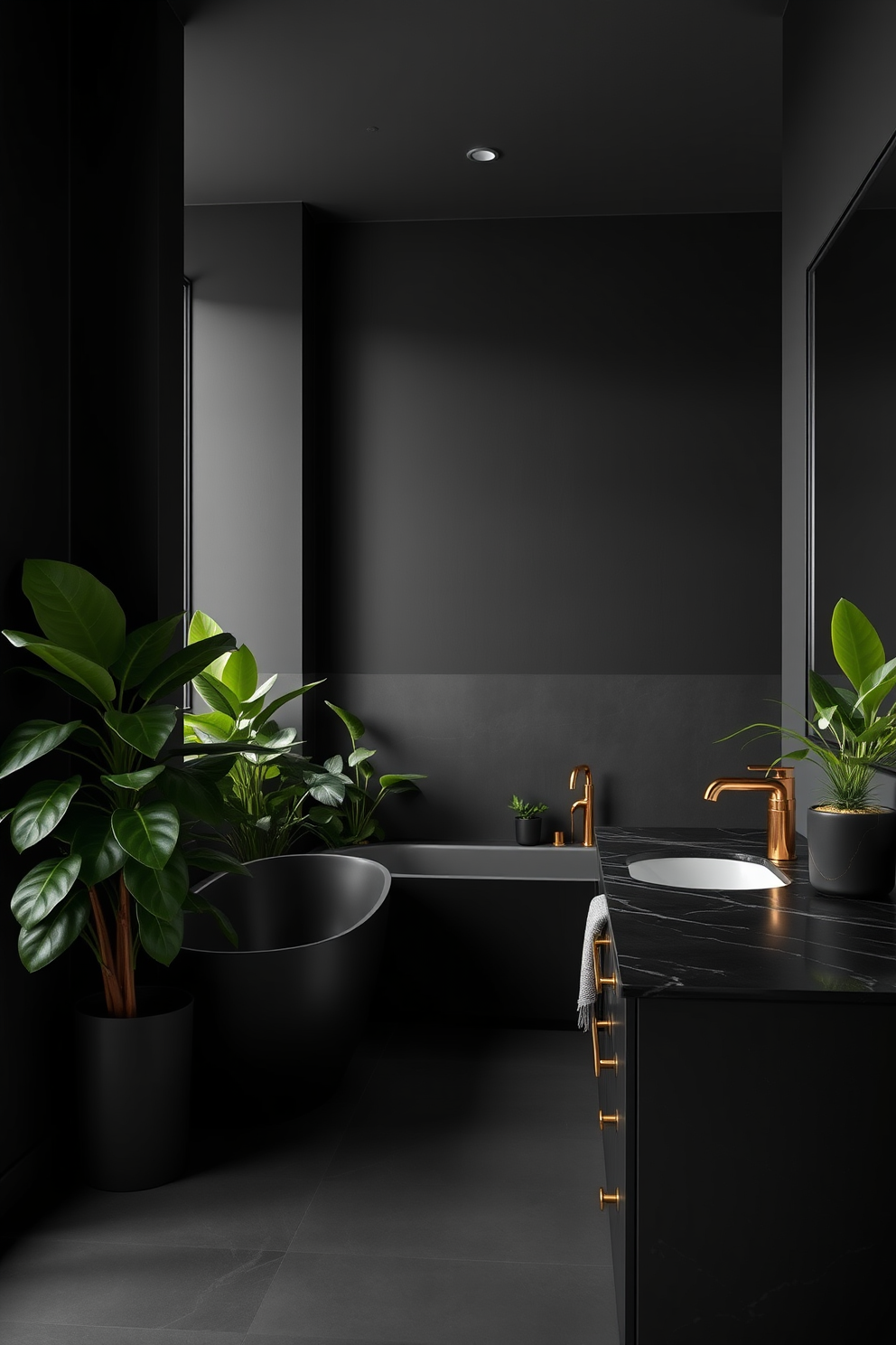 Black Bathroom Design Ideas 25