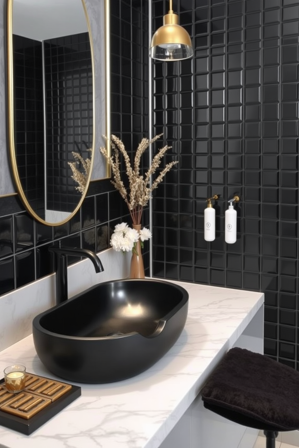 Black Bathroom Design Ideas 27