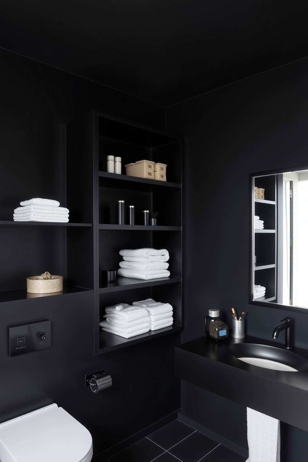 Black Bathroom Design Ideas 6