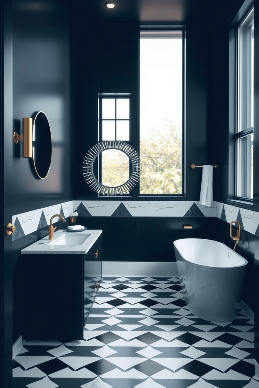 Black Bathroom Design Ideas 7