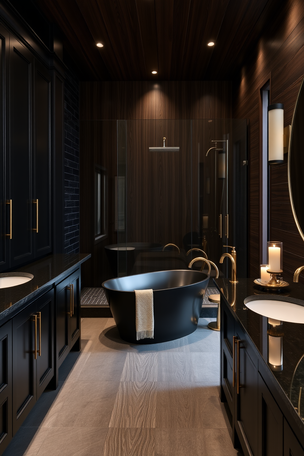 Black Bathroom Design Ideas 8