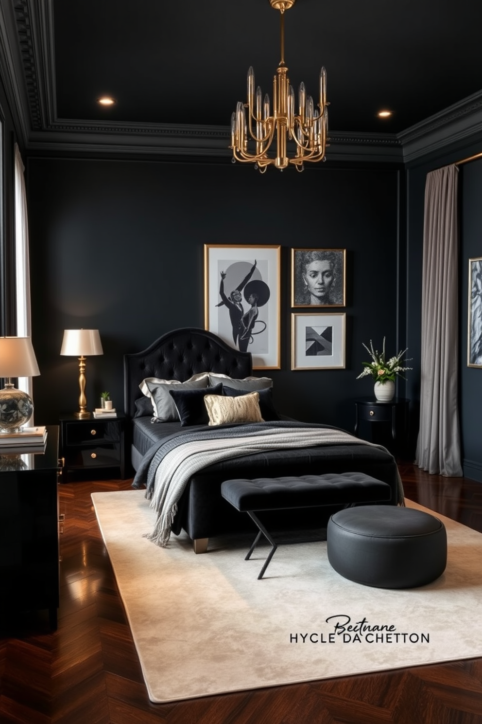 Black Bedroom Design Ideas 14