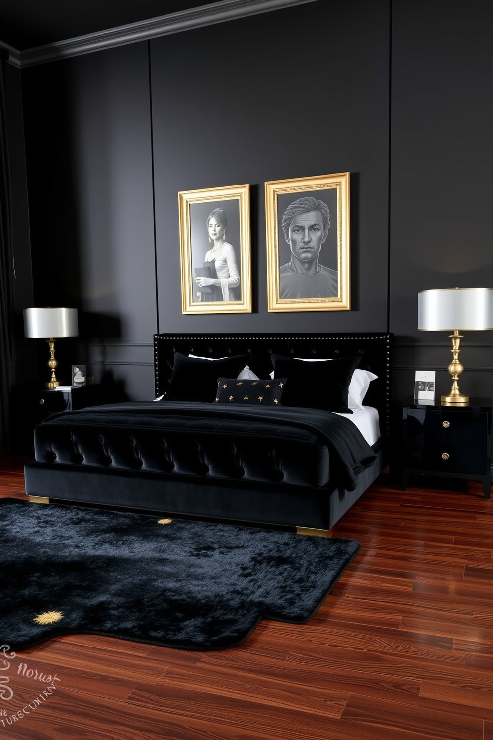 Black Bedroom Design Ideas 26