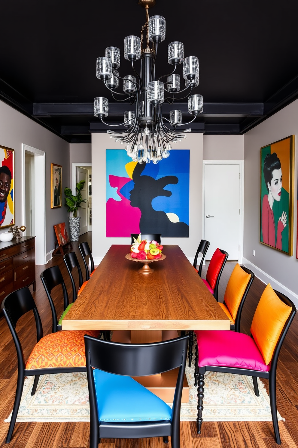 Black Dining Room Design Ideas 14