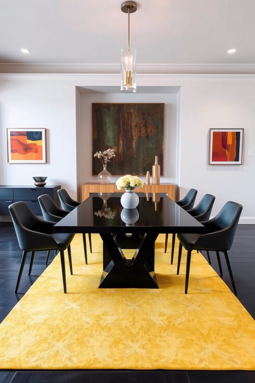 Black Dining Room Design Ideas 21