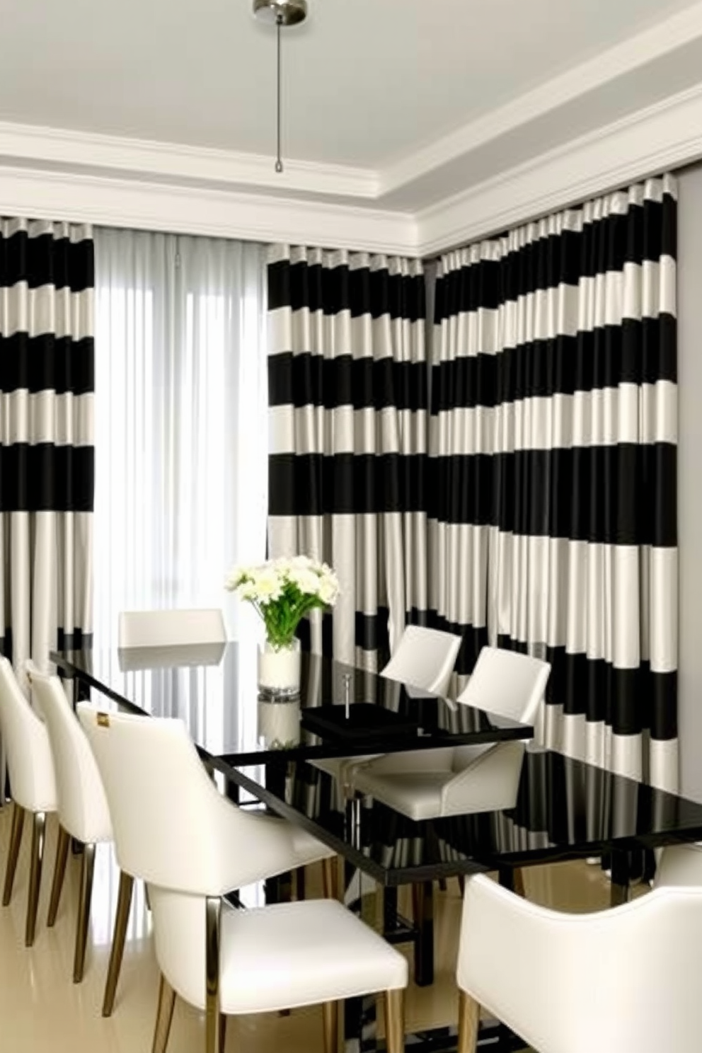 Black Dining Room Design Ideas 27