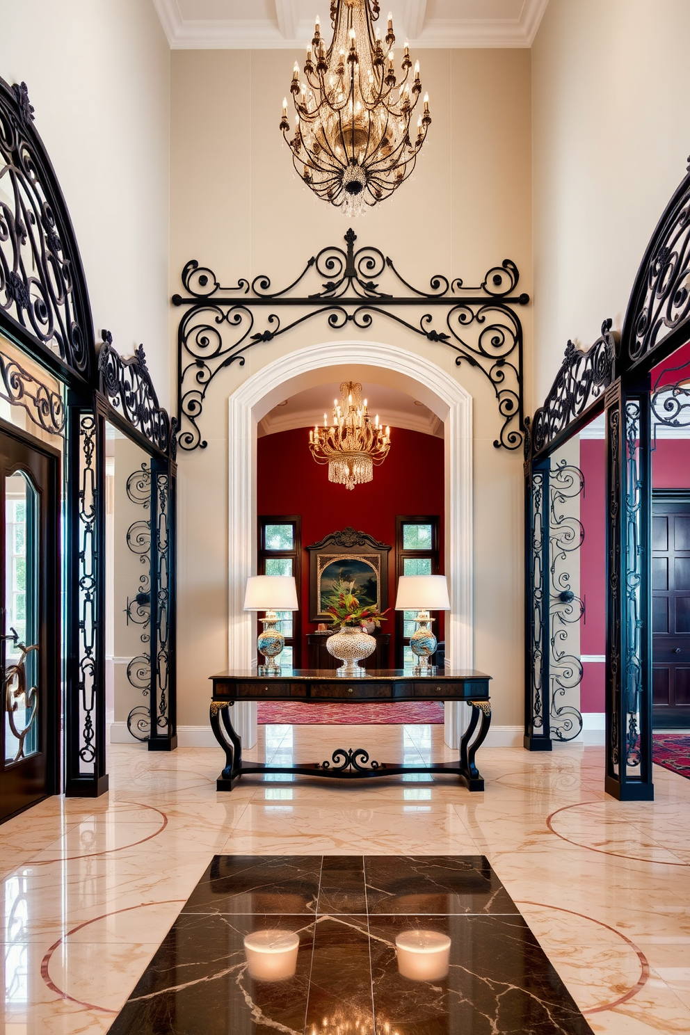 Black Foyer Design Ideas 22