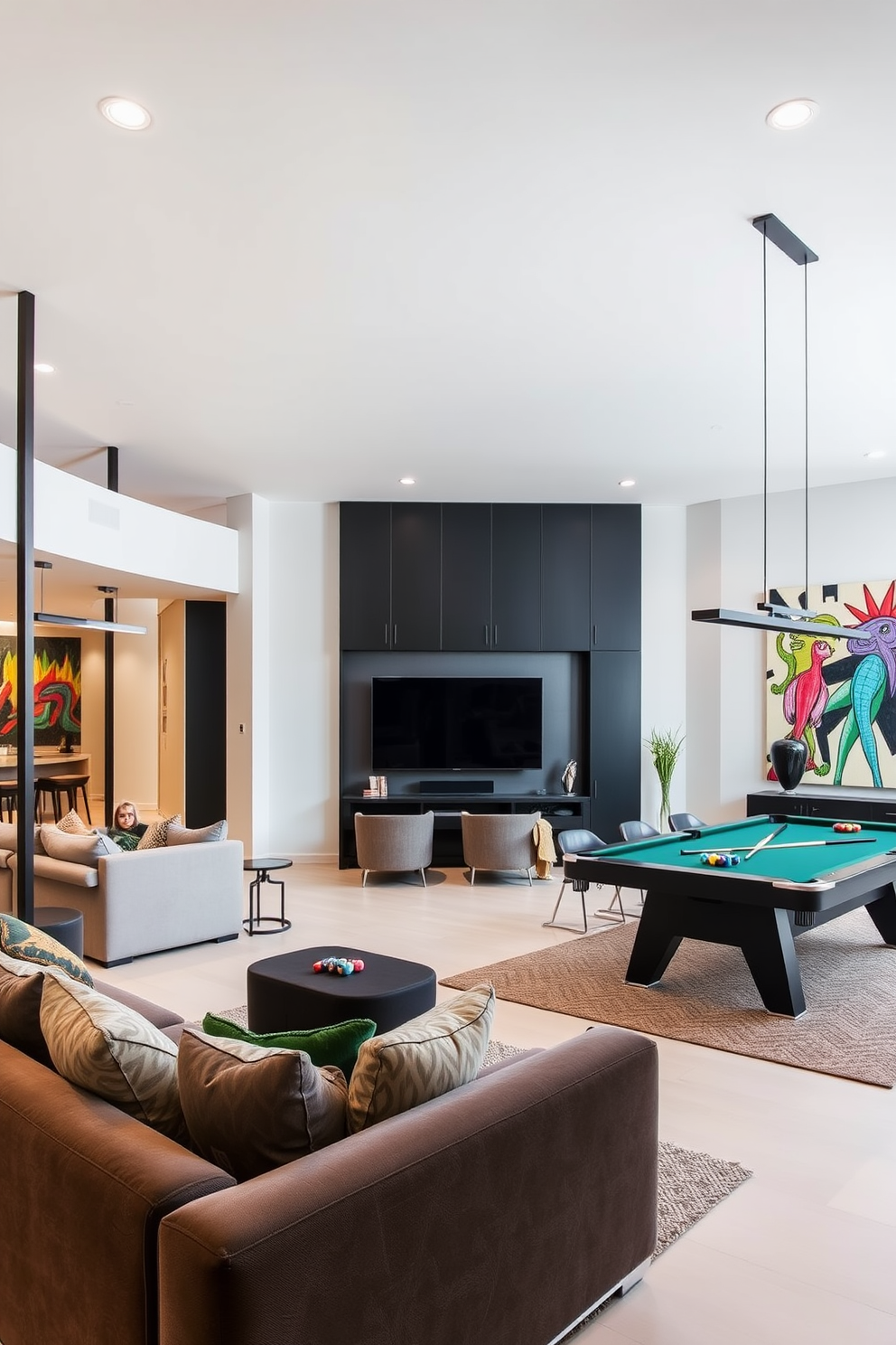 Black Game Room Design Ideas 21