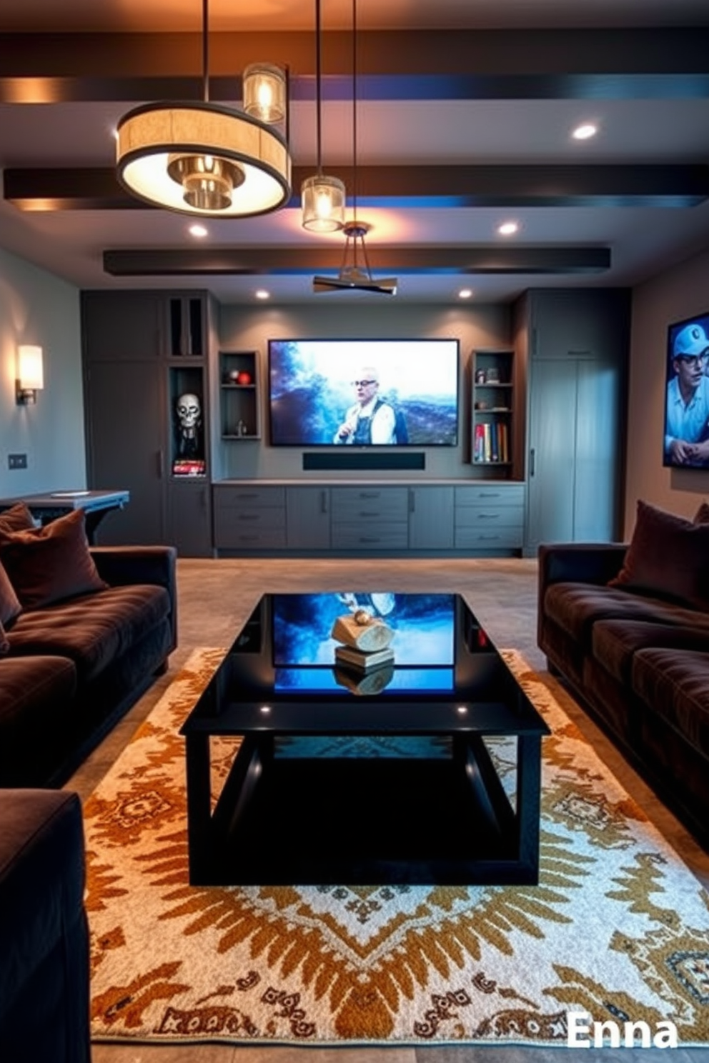 Black Game Room Design Ideas 25