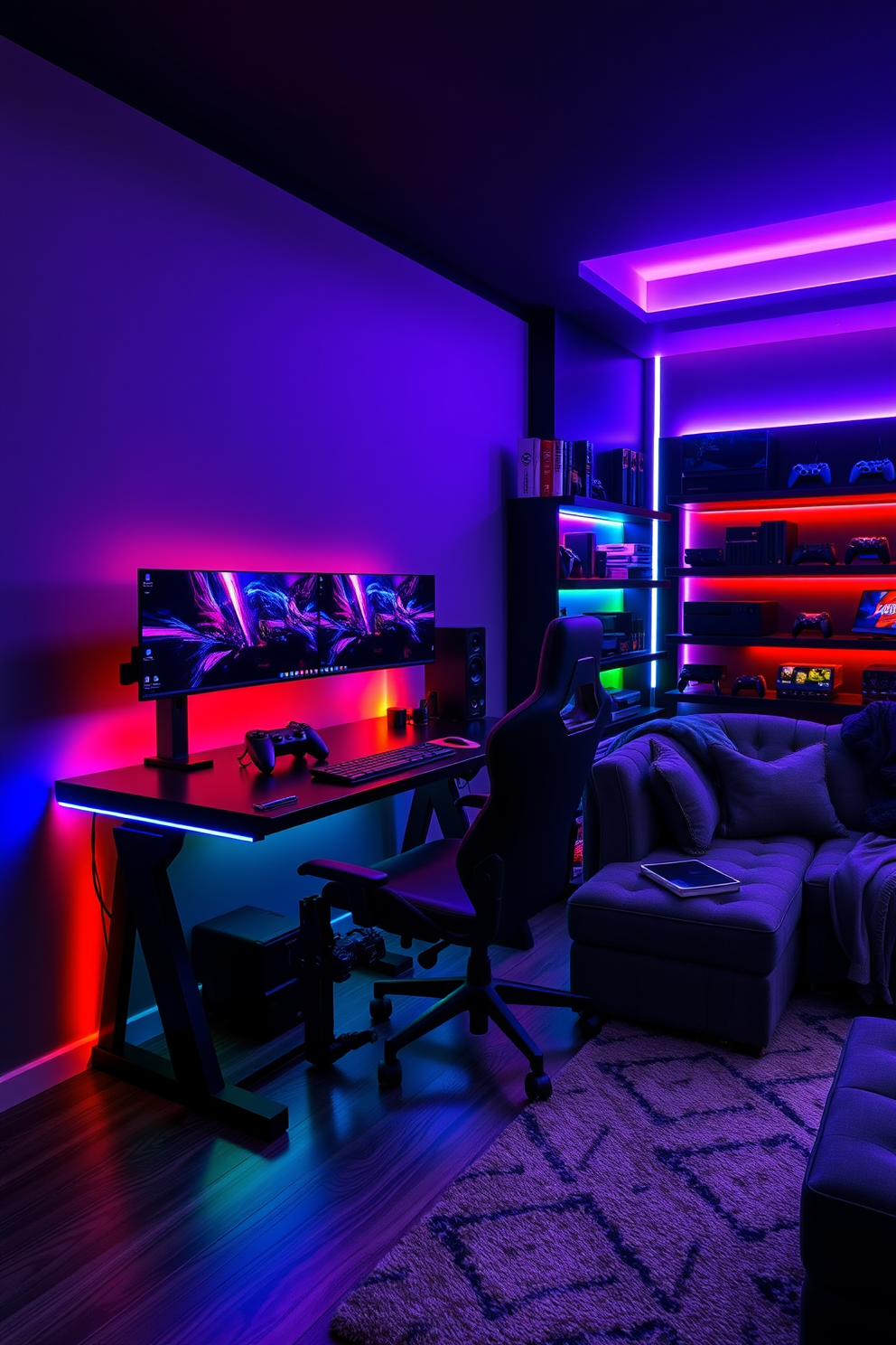 Black Game Room Design Ideas 3