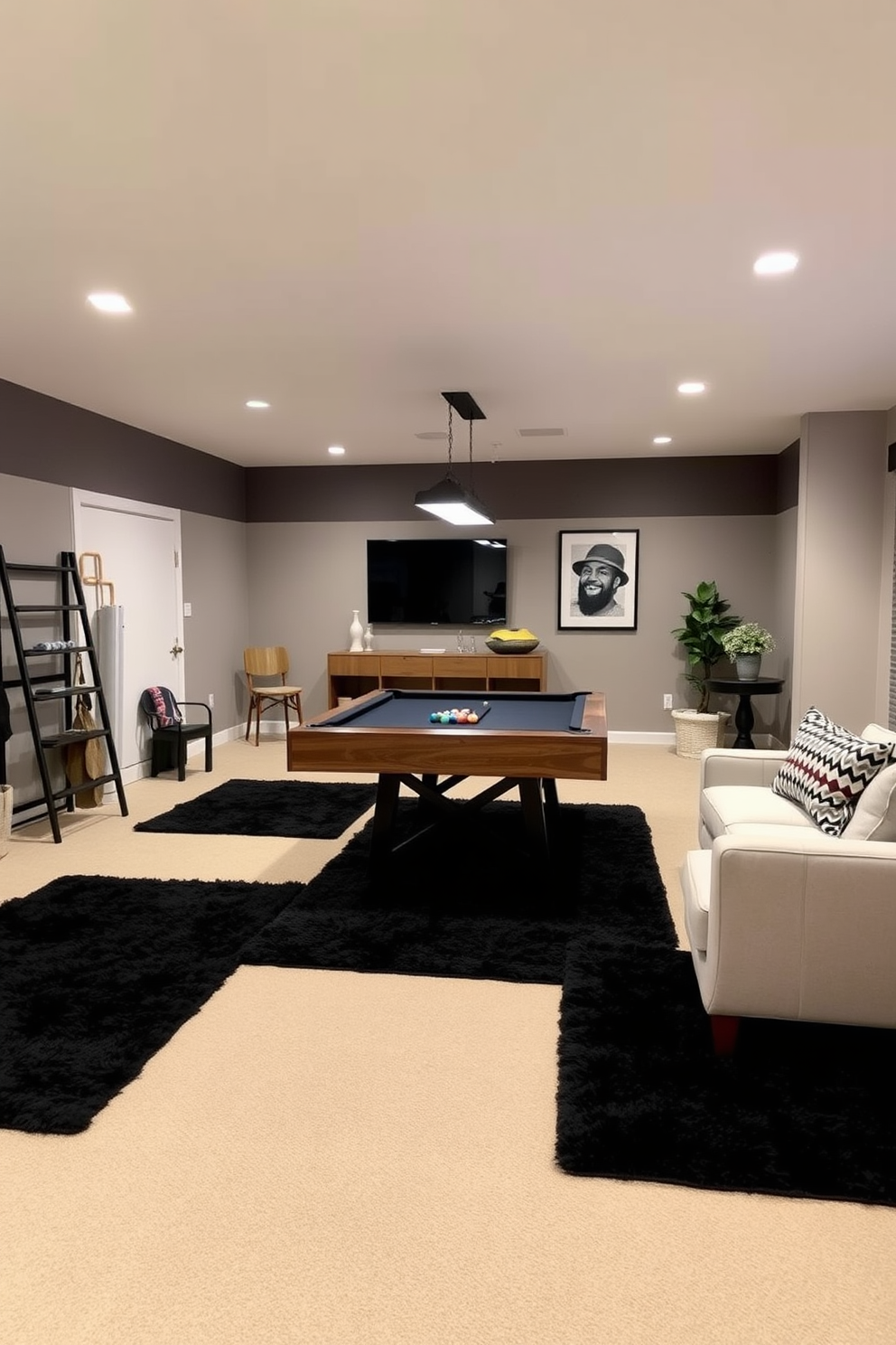 Black Game Room Design Ideas 30