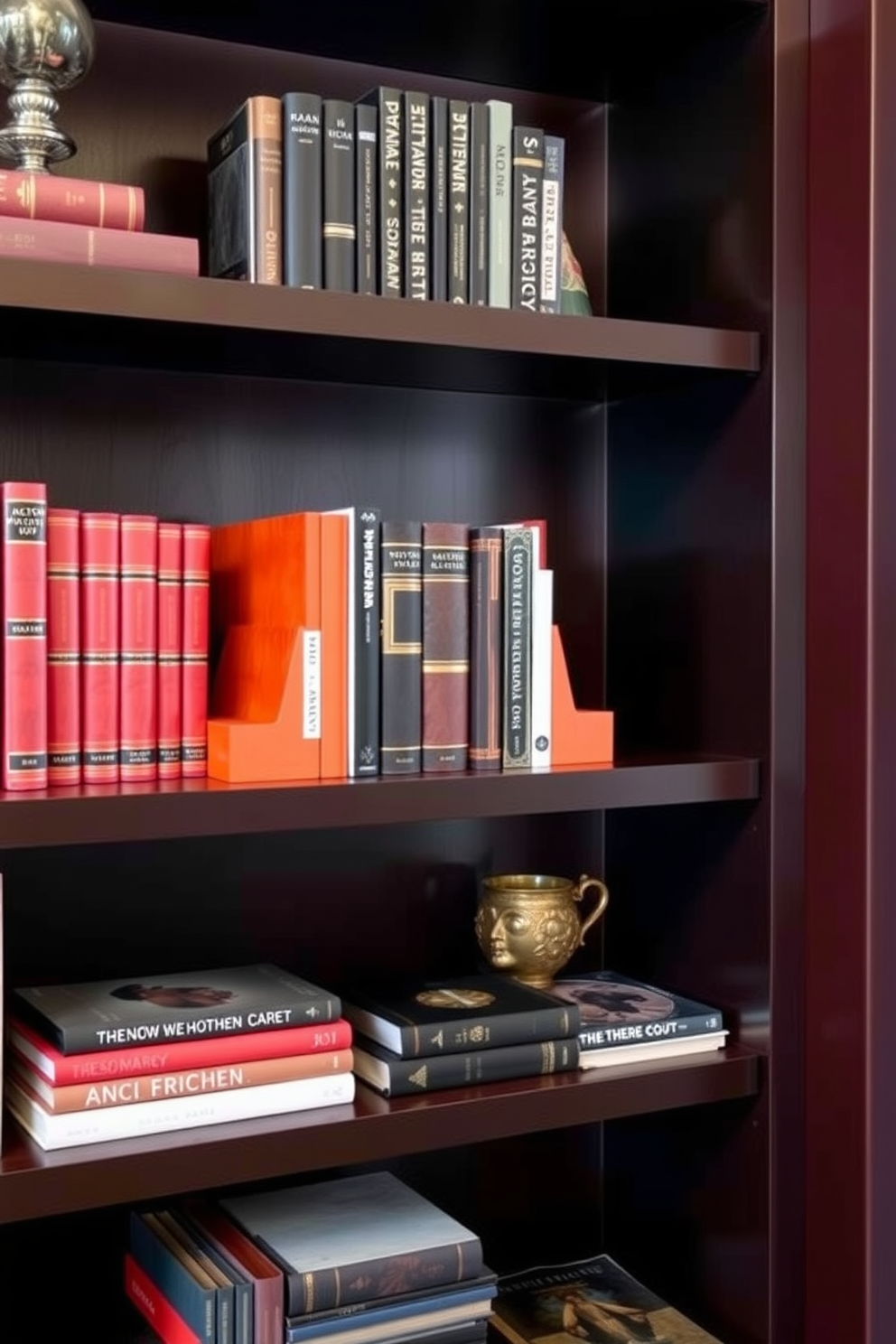 Black Home Library Design Ideas 21