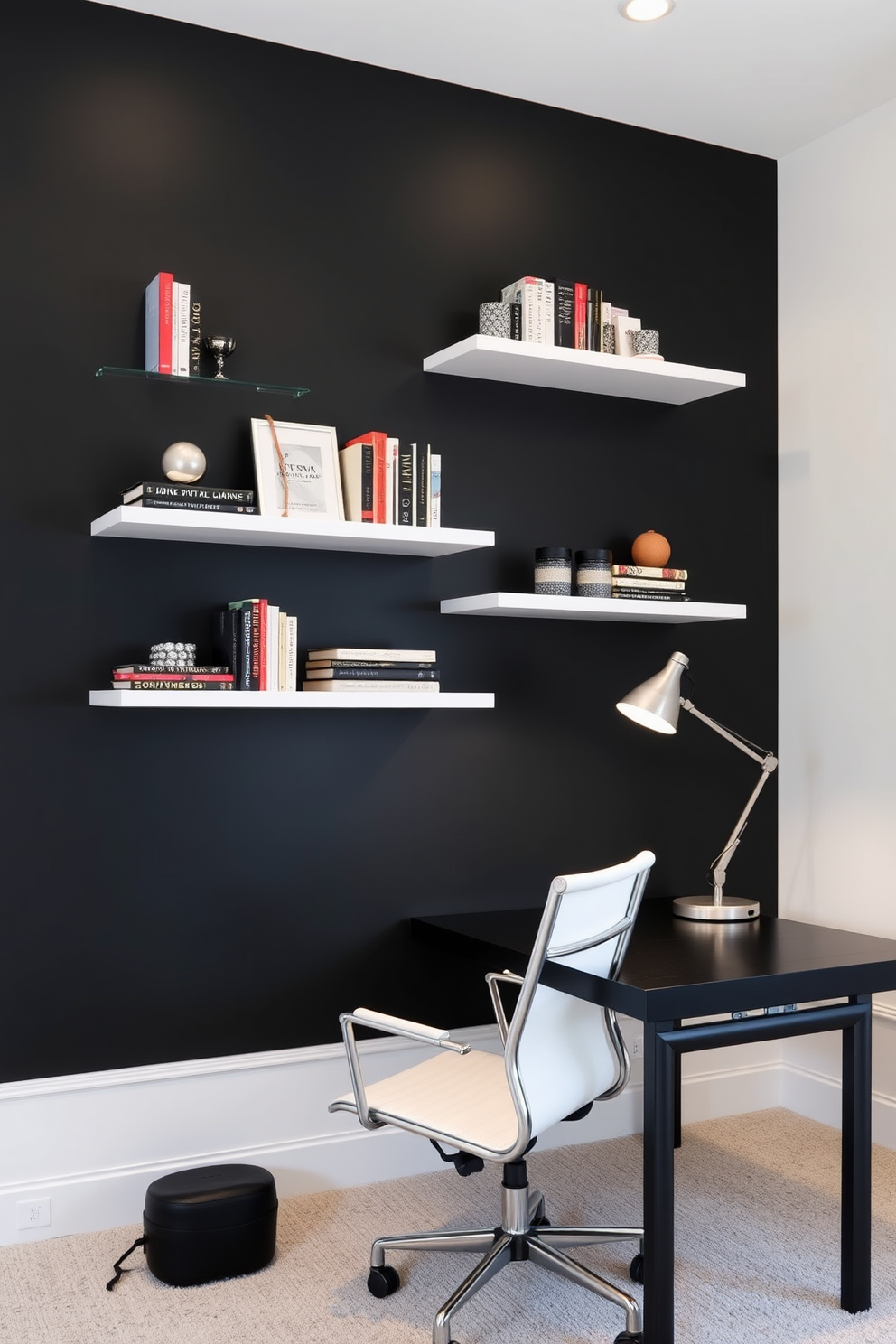 Black Home Office Design Ideas 2