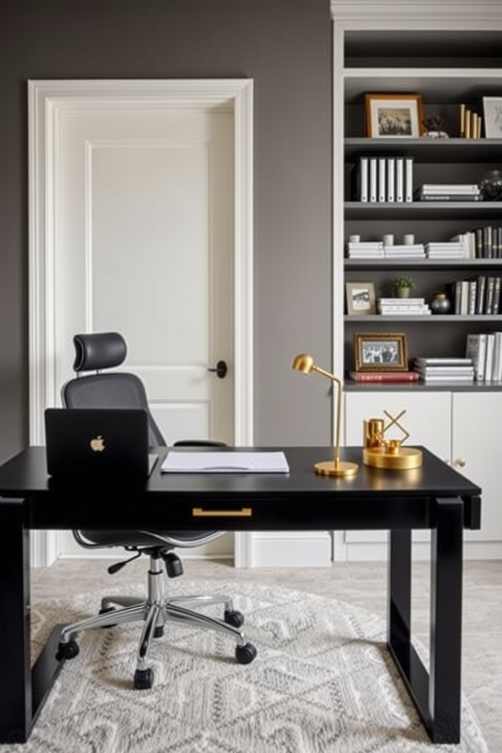 Black Home Office Design Ideas 25