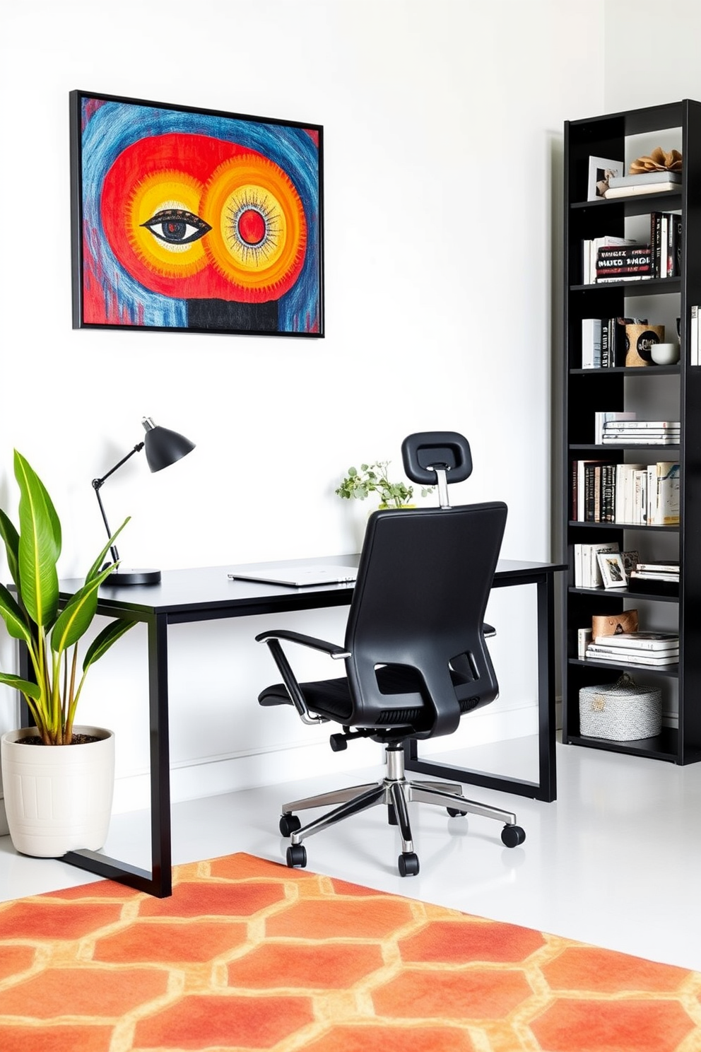 Black Home Office Design Ideas 3