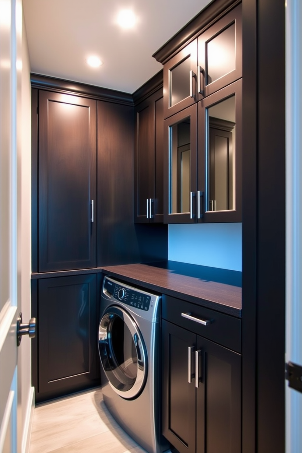 Black Laundry Room Design Ideas 27