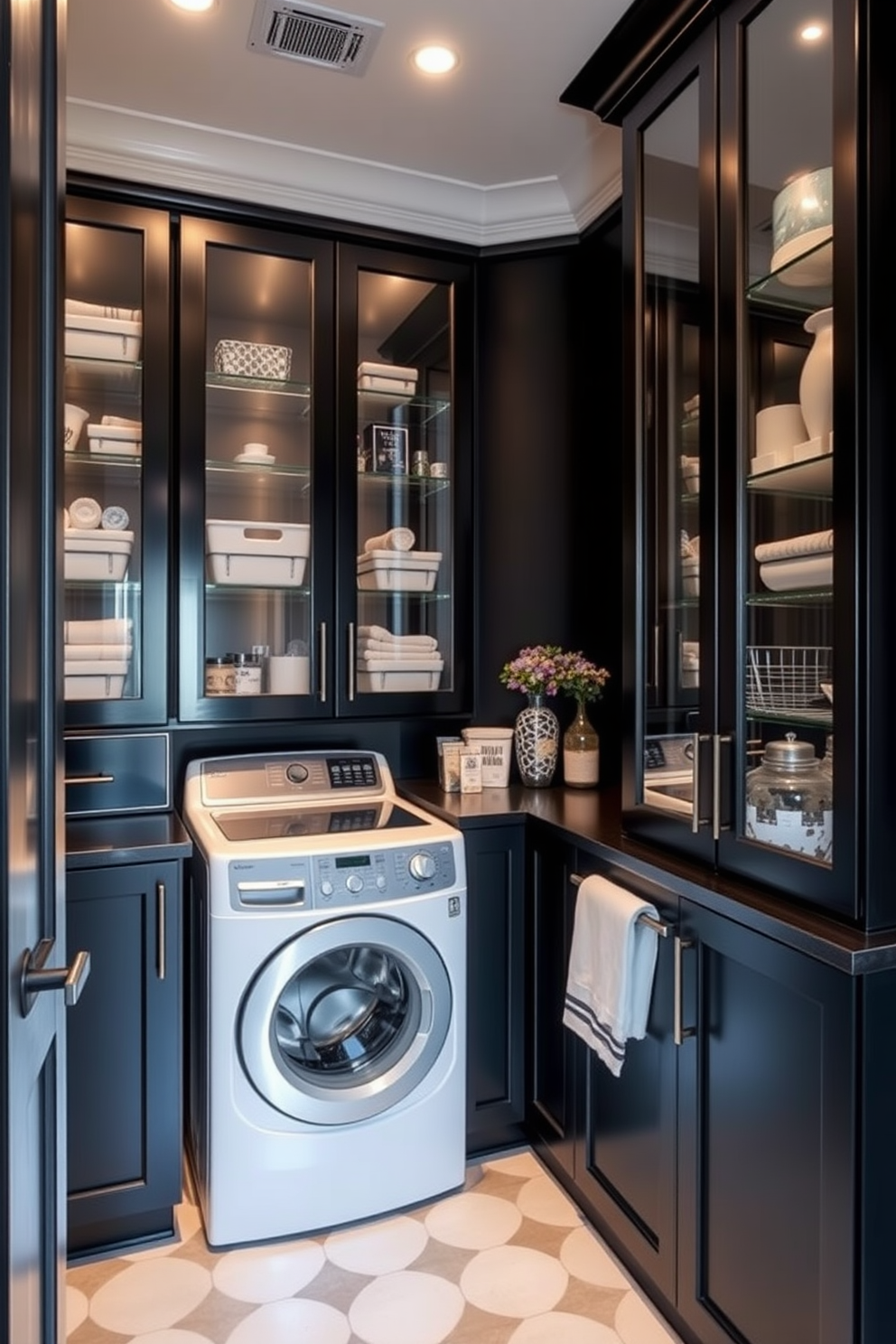 Black Laundry Room Design Ideas 6