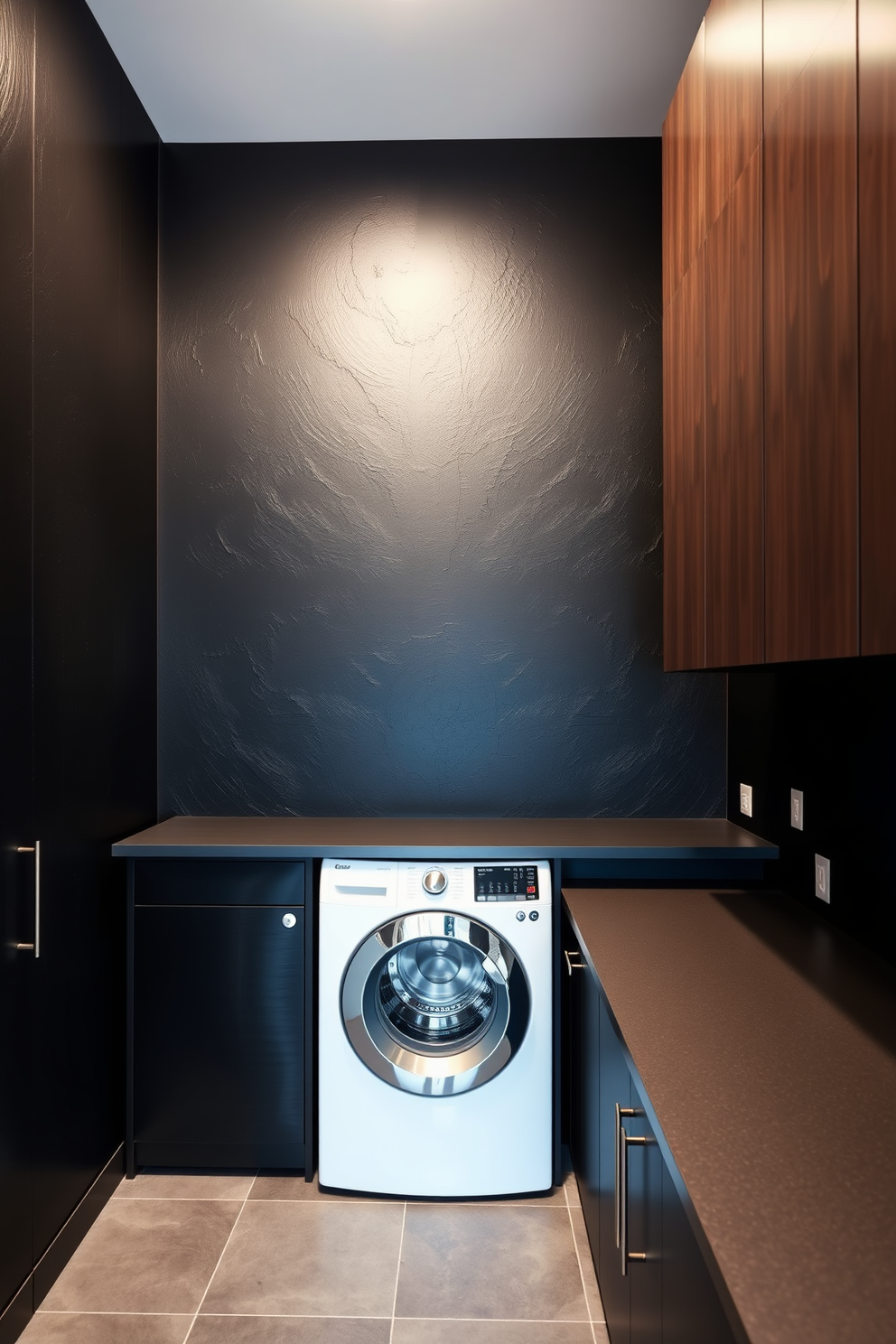 Black Laundry Room Design Ideas 7