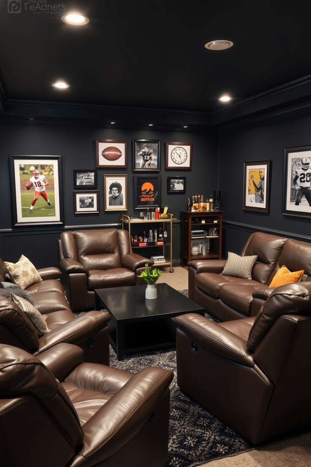 Black Man Cave Design Ideas 12