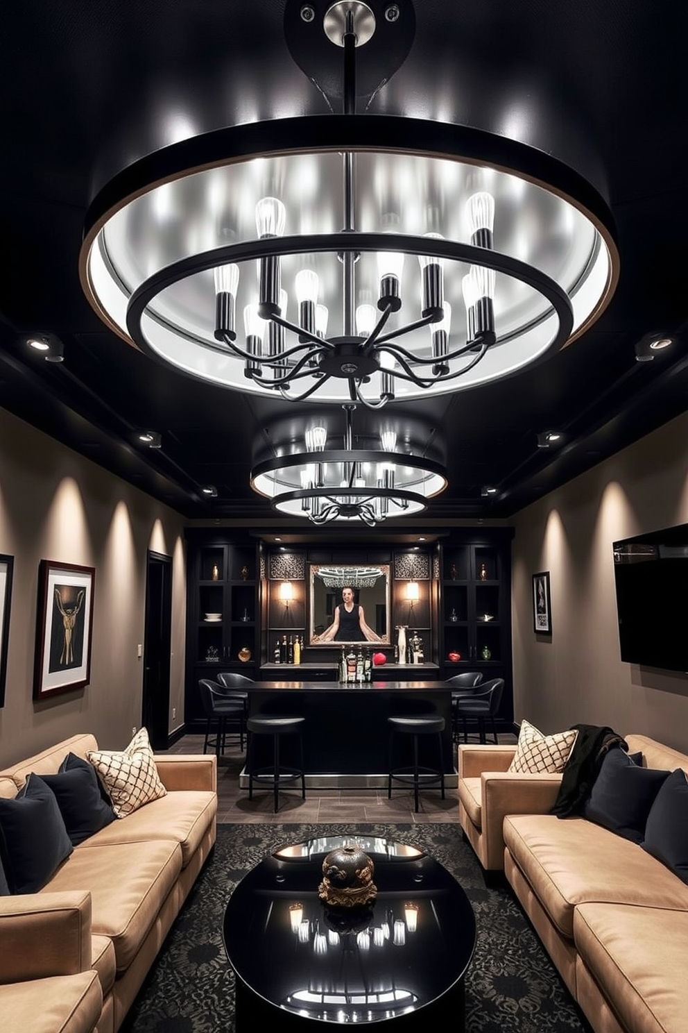 Black Man Cave Design Ideas 22