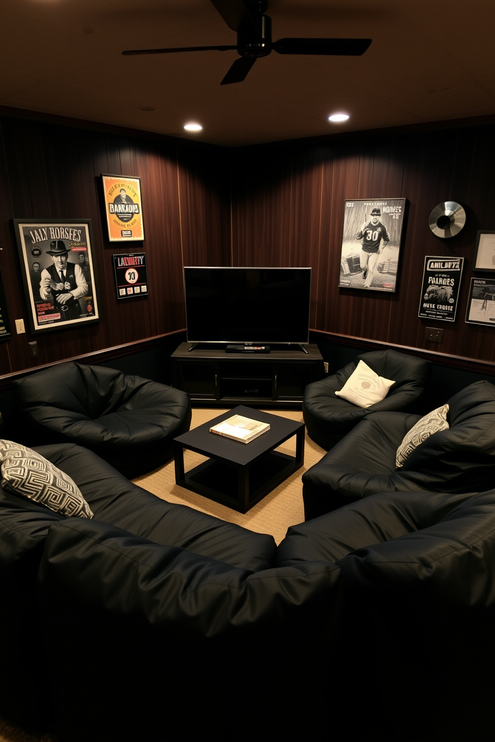 Black Man Cave Design Ideas 25