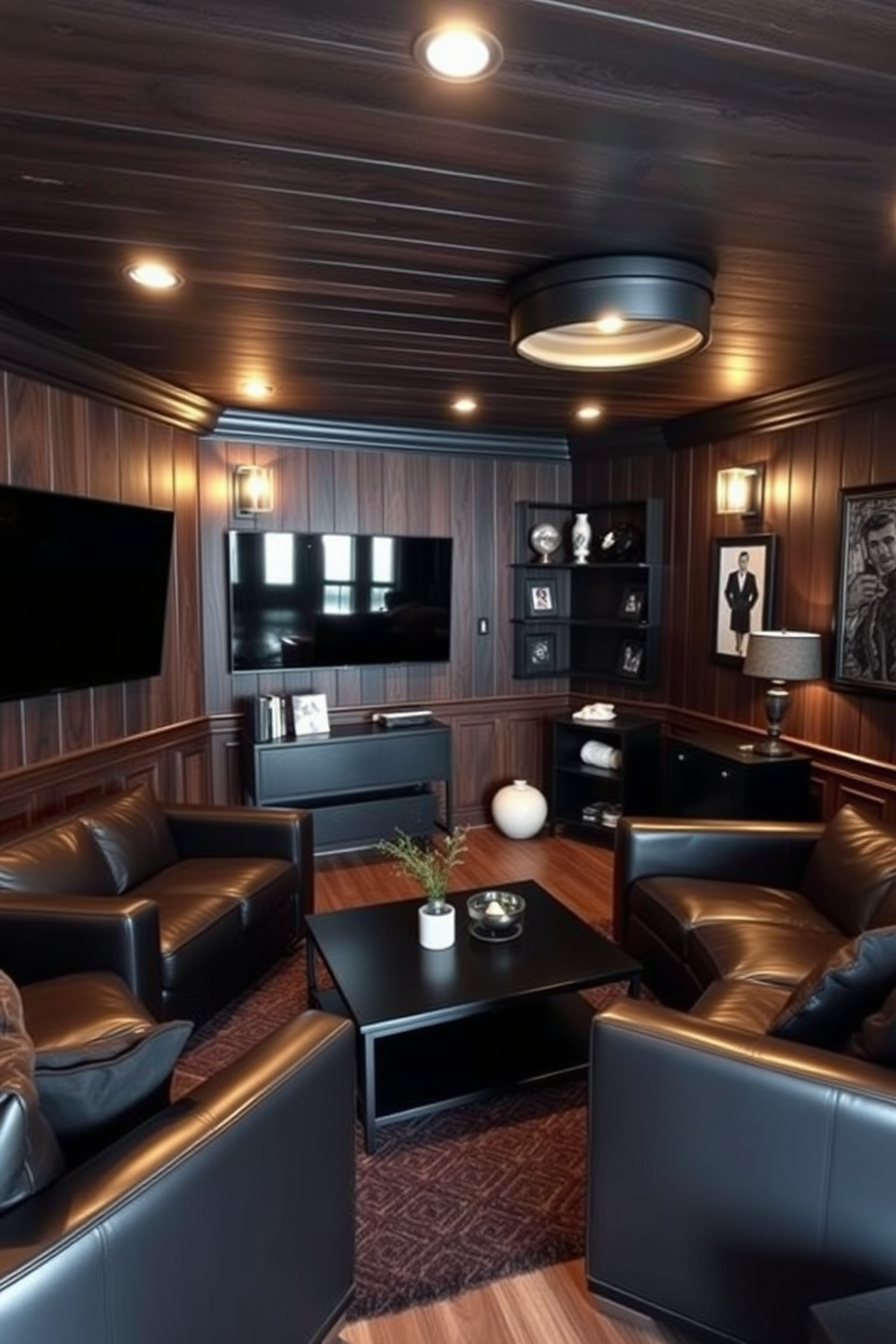 Black Man Cave Design Ideas 3