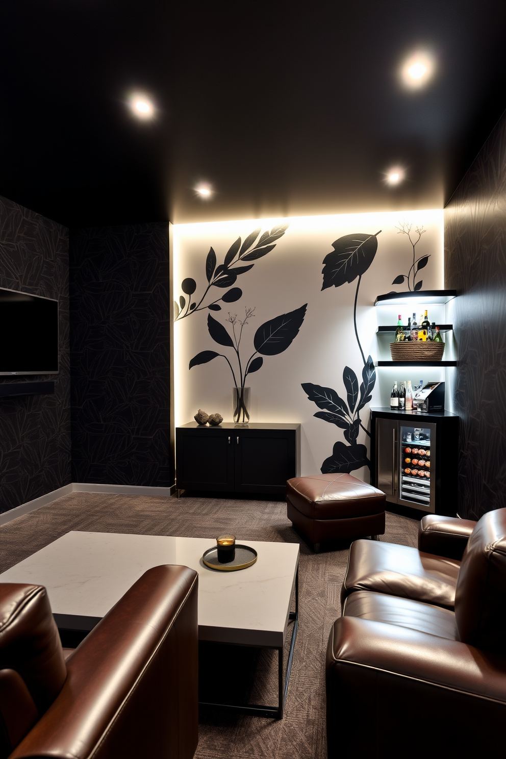 Black Man Cave Design Ideas 30