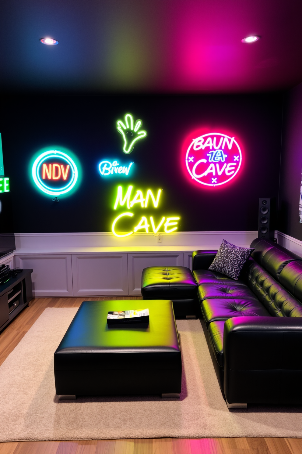 Black Man Cave Design Ideas 4