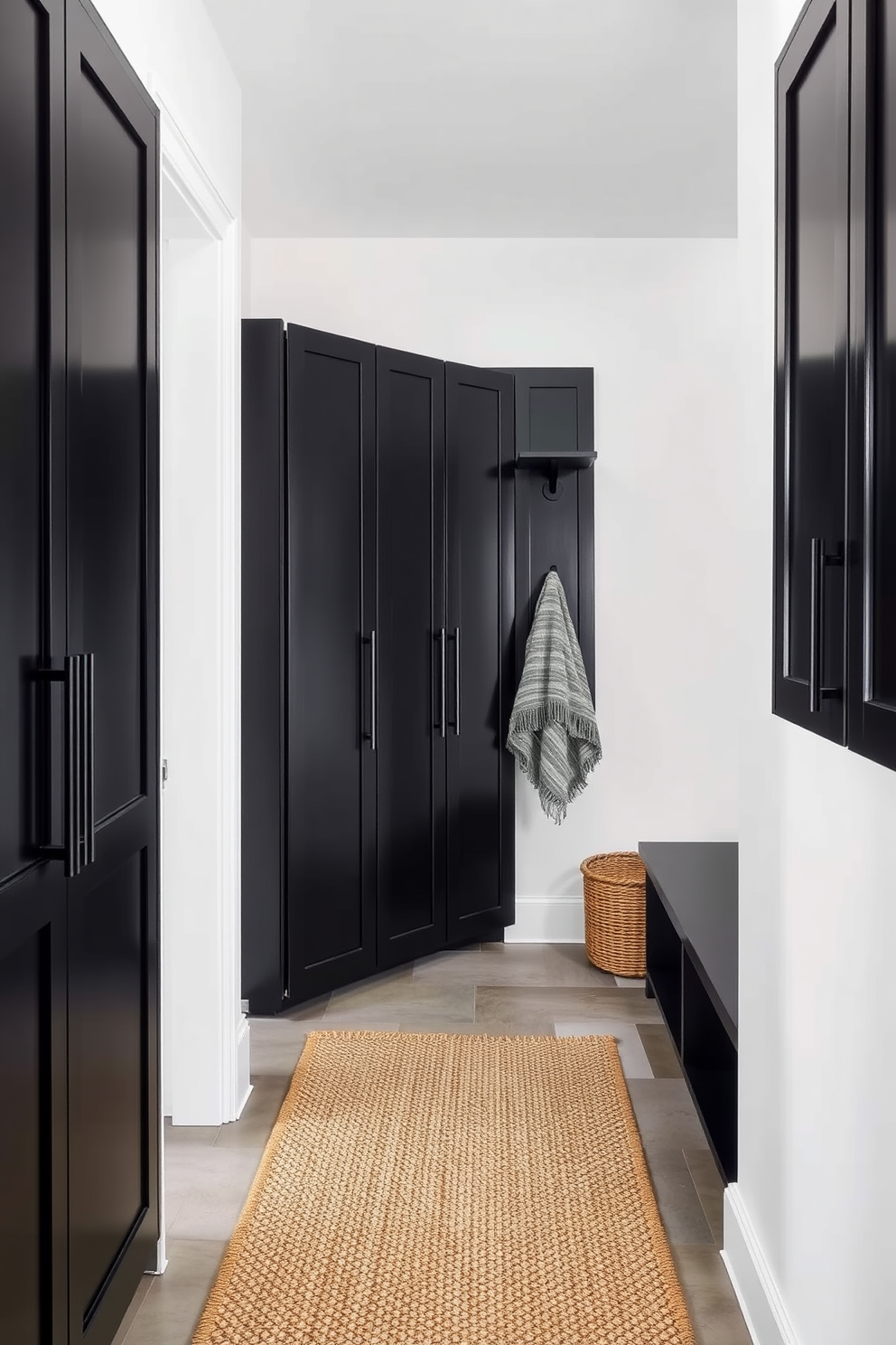 Black Mudroom Design Ideas 1