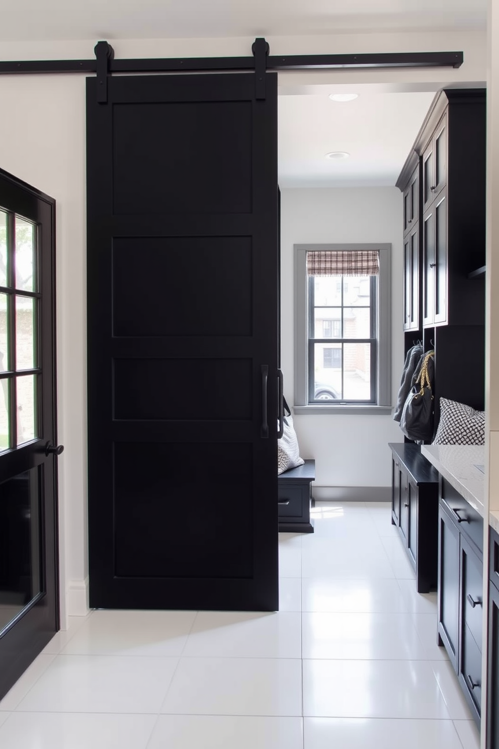 Black Mudroom Design Ideas 10