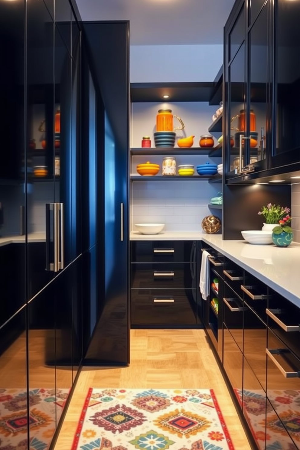 Black Pantry Design Ideas 12