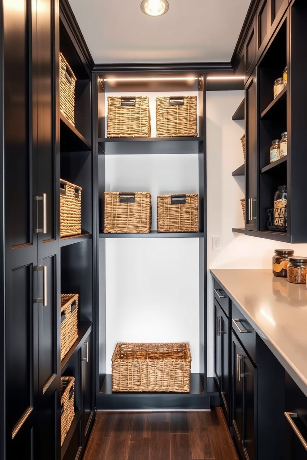 Black Pantry Design Ideas 15