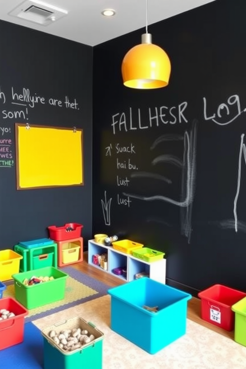 Black Playroom Design Ideas 2